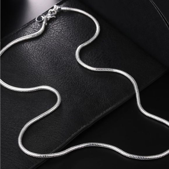 Men's 925 Sterling Silver 3MM Snake Chain Lobster Clasp Necklace 16 18 20 22 24" - Picture 11 of 14